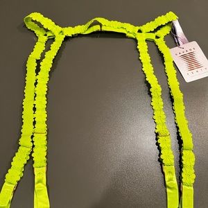 Savage X Fenty Perfect Poppies Lace Garter Belt (M/L)
